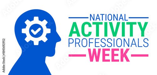 national activity professionals week background, banner, card or poster design template is observed every year during January, to raise awareness about the mission. Vector illustration.