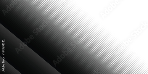 Black striped halftone gradient lines texture. illustration