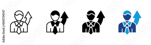 Experience icon set multiple style collection