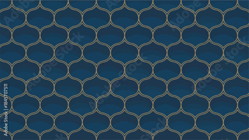 Blue gold luxury seamless abstract background 
