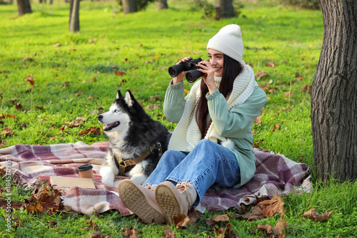 Beautiful young woman with ...