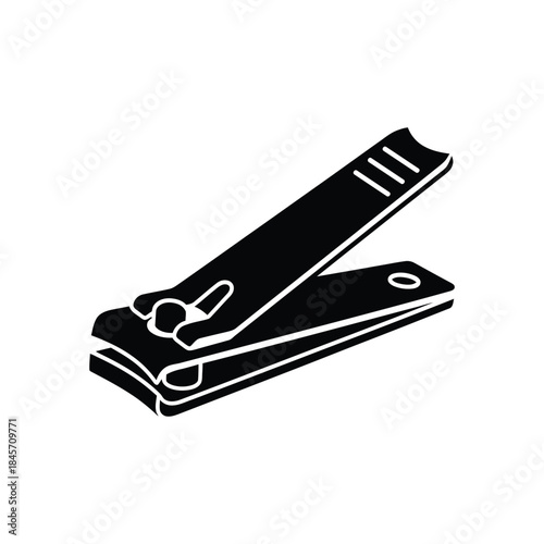 A nail clipper silhouette vector art illustration