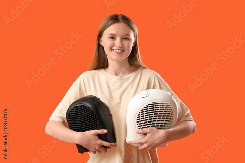 Young woman in t-shirt with...