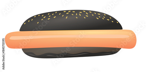 Hot dog isolated. vector illustration