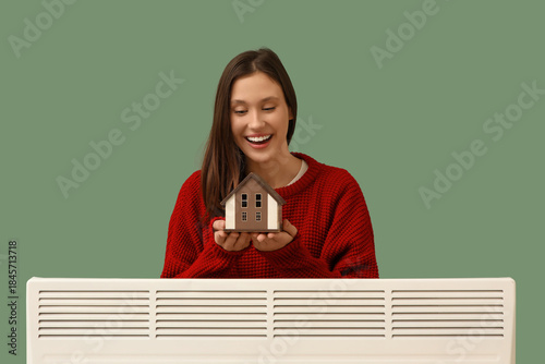 Young woman with electric c...