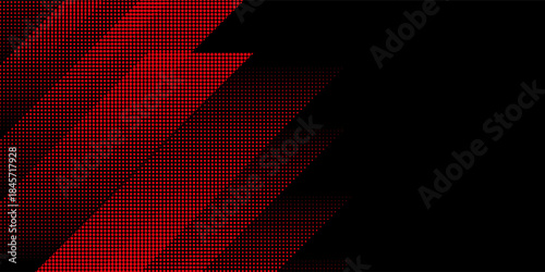 Dynamic Red Halftone Dots Background. futuristic technology concept