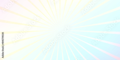 Pastel hologram background with sunbursts vector illustration. Holographic abstract digital modern horizontal pattern with geometric ornament of lines with vibrant and energetic effect.