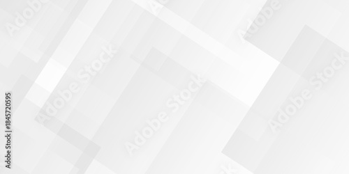 Abstract vector gray and white tech technology transparent square rectangle shape. seamless geometry paper triangle background. Space design concept. Decorative web layout design.