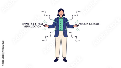 Visualization of Anxiety and Stress for Mental Health and Well Being Representation