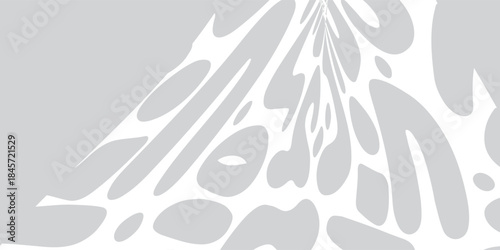 Abstract Grey Organic Shapes Background with Perspective. futuristic technology concept