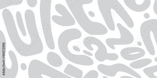 Abstract Grey Organic Shapes Background with Perspective. Suit for banner, web, poster, pamflet, brochure and presentation