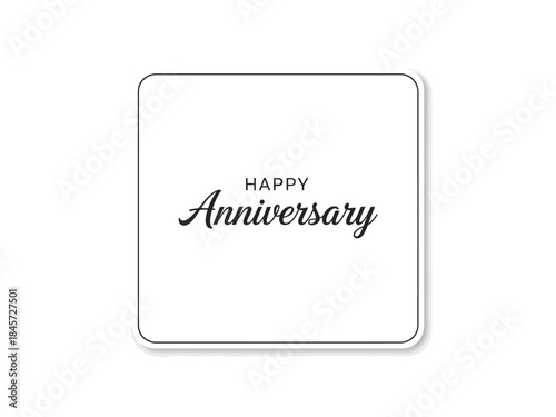 Anniversary Celebration Greeting Card with Elegant Typography