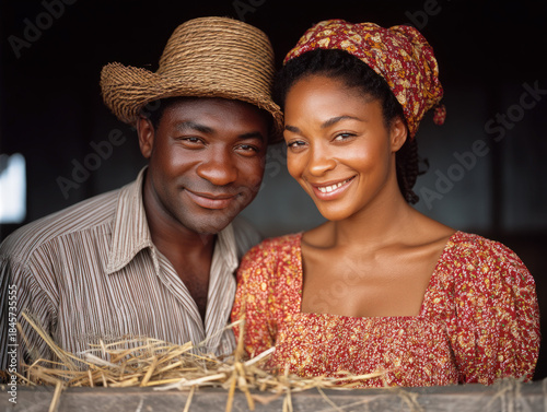 Farming in Africa scene