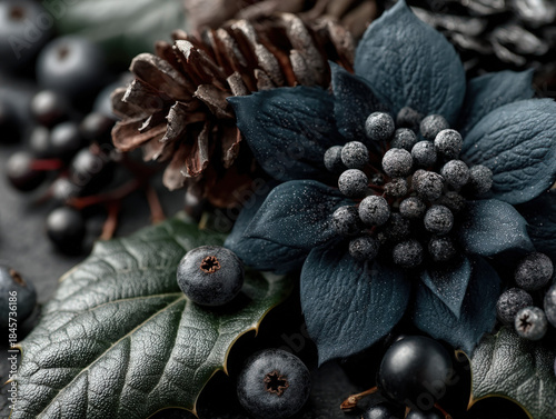 Holiday background black