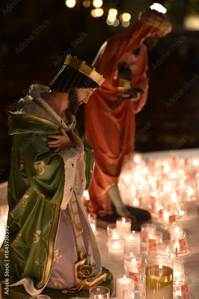 Obraz premium Santons de la crèche de Noël