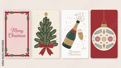 Festive Christmas Card Designs with Holiday Greetings