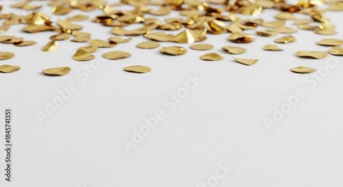 Rolled Oats Scattered on a White Surface.