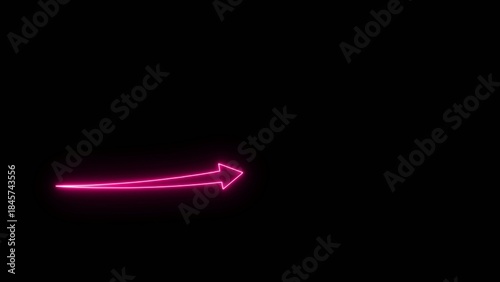 Bright neon pink glowing arrow pointing right on a Generate title without using the word 