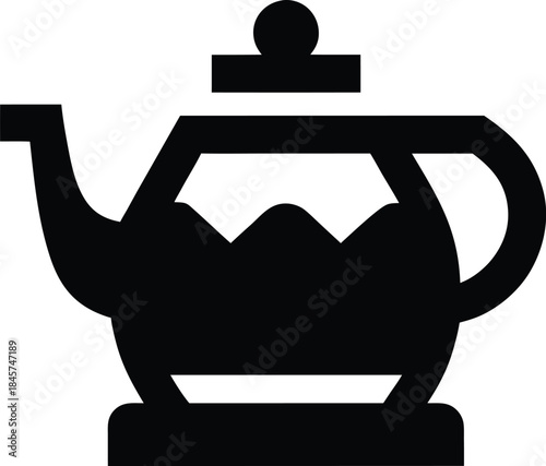 parade beverage teapot line art vector illustration on transparent background