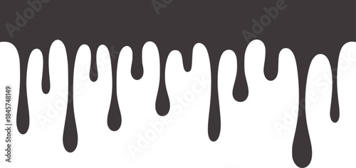 Black and white irregular dripping paint splatters pattern