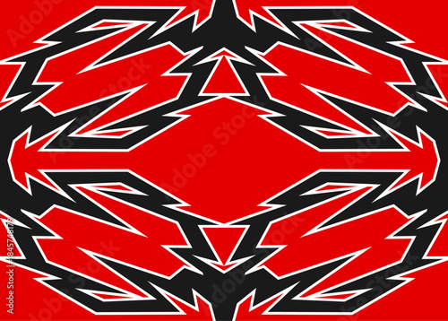 Abstract background with geometric tribal pattern