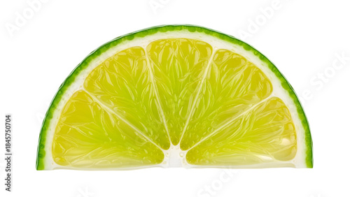 Fresh slice of organic green lime and yellow lemon fruit isolated on a PNG, showing juicy citrus halves rich in vitamins for a healthy dietFresh slice of organic green lime and yellow lemon