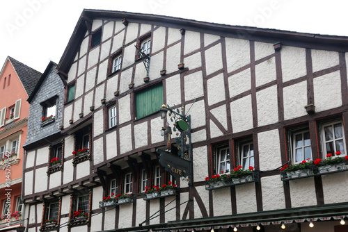 Street in Bernkastel-Kues in Germany	