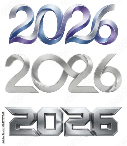 Elevate your business with modern 2026 metallic numbers in sleek styles