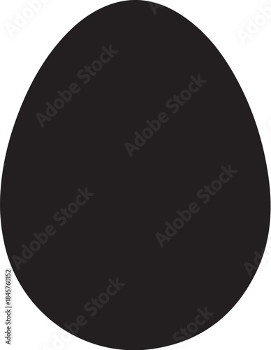 Black oval shape on a white background also transparent background