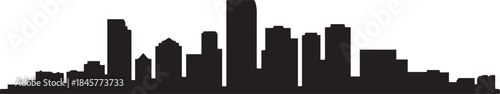 Aurora Colorado Skyline Vector Silhouette. design Vector black silhouette