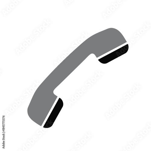 vector black telephone