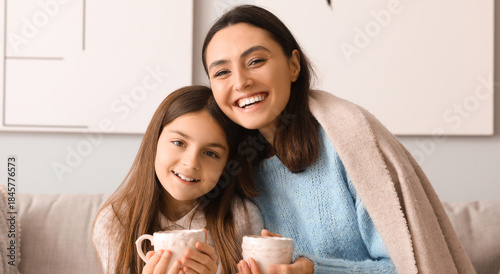 Little girl and her mother ...
