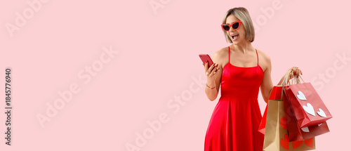 Beautiful woman with mobile...
