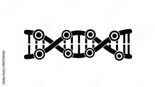 A black and white illustration of a simple conveyor belt system