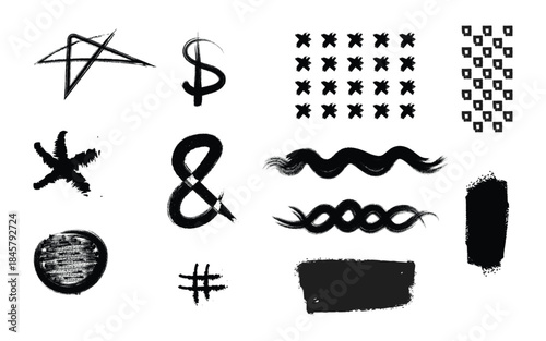 Collection of various symbols and icons