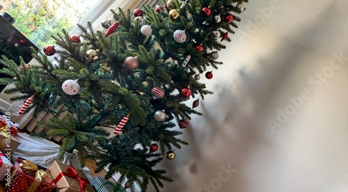 Off-Kilter Christmas Tree with Cloud Dancer Negative Space