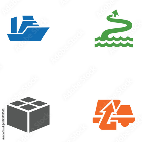 A minimalist representation of a digital vector file concept on a white background