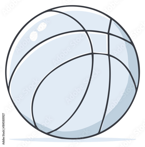 Basketball Cartoon Illustration Sport Equipment Graphics Game Ball Sphere