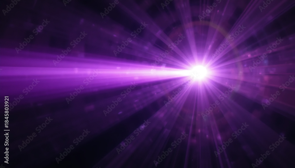 Obraz premium Abstract blue glowing background with radiant light beams and cosmic energy