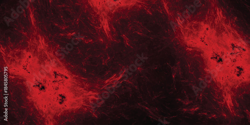 Deep red and black abstract background with swirling organic textures and bright focal points for dramatic visual impact