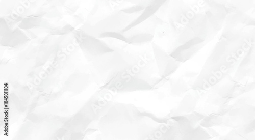 White crumpled paper texture background. Paper texture Crumpled White. Top view.