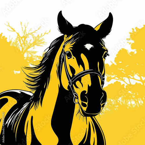 nice horse vector image