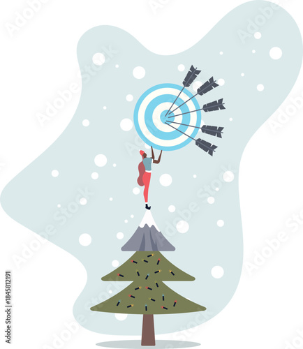 Business target, aiming high goal, objective or purpose, skill or aspiration to achieve target, precision or accuracy concept,life and employment of people.