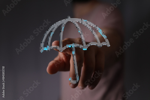 Conceptual digital umbrella...