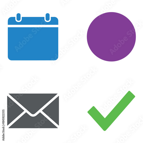 Abstract representation of a digital vector file placeholder on a plain white background