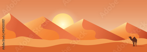 Beautiful sand dune landscape