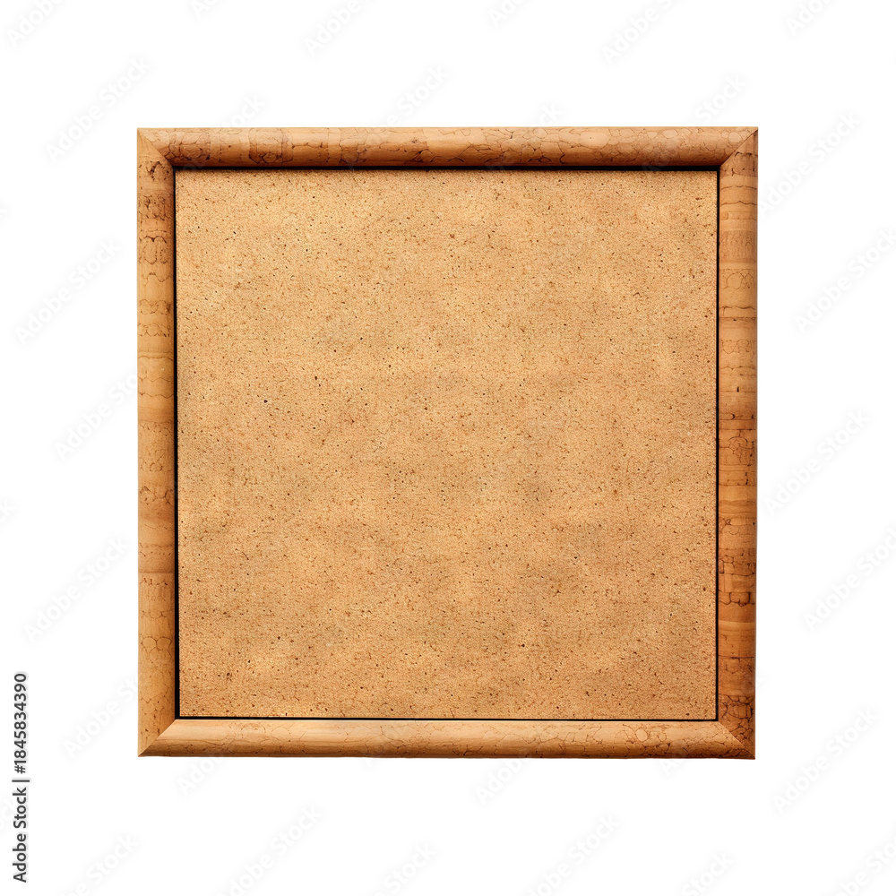 Fototapeta premium Empty wooden picture frame isolated on transparent background Remove png, Clipping Path, pen tool