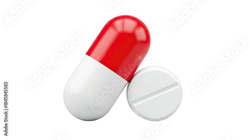 Pills and Capsule: Medical Treatment Concept