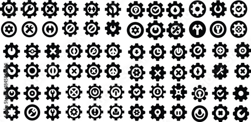  icon set. Containing contact information, name, address, phone, e-mail, location, website, telephone, mail and more. Vector illustration.