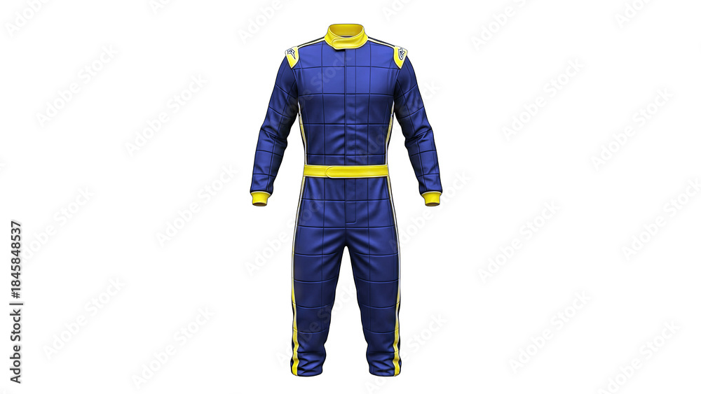 Obraz premium Racing Suit Isolated on White Background